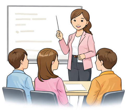 通学教室受講コースのイメージ